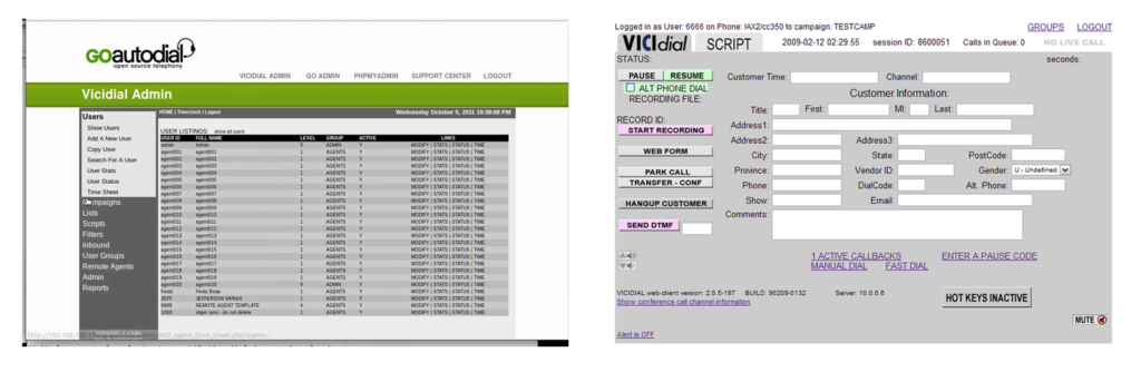 Vicidial Software Call Center open source